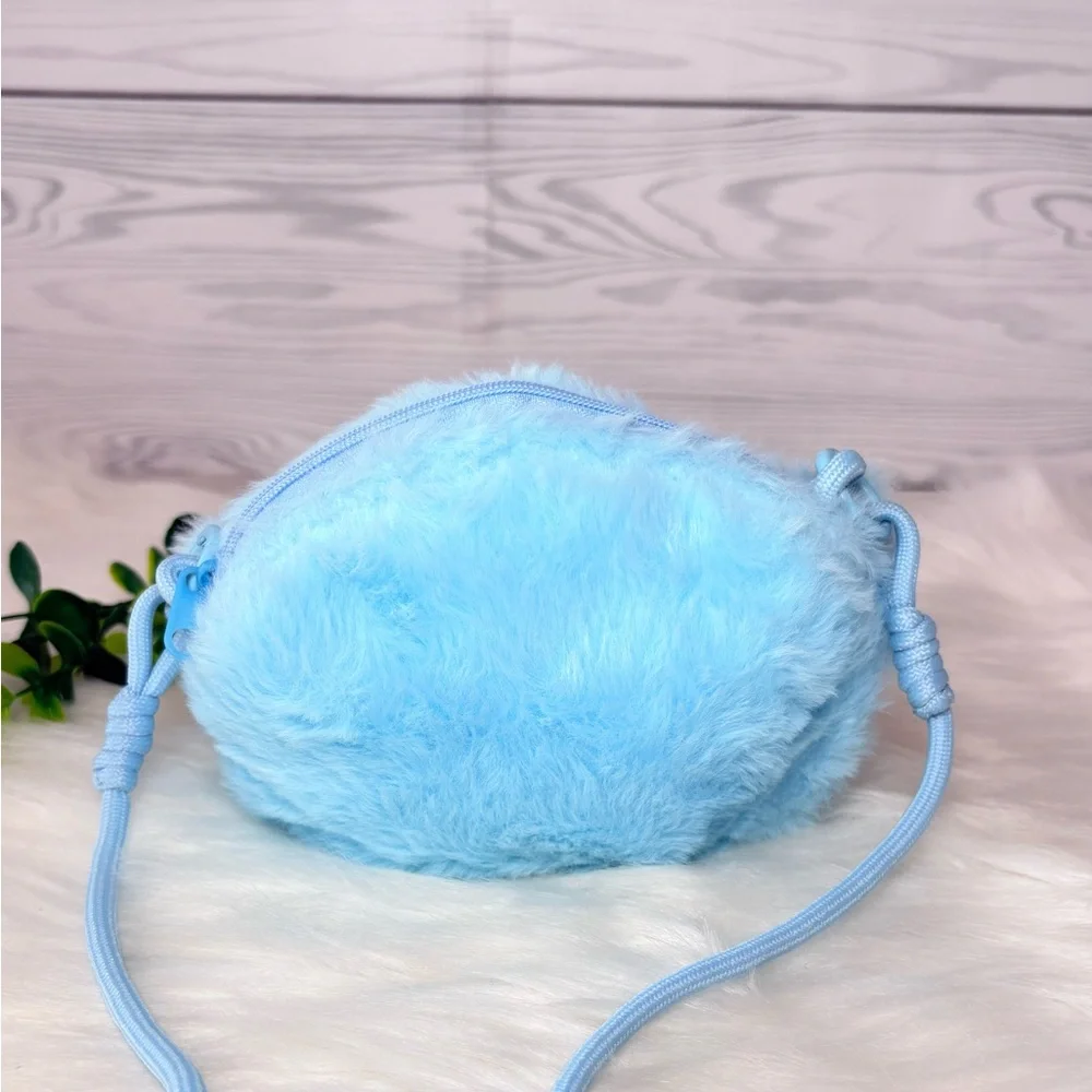 Blue Plush Shoulder‎ Bag